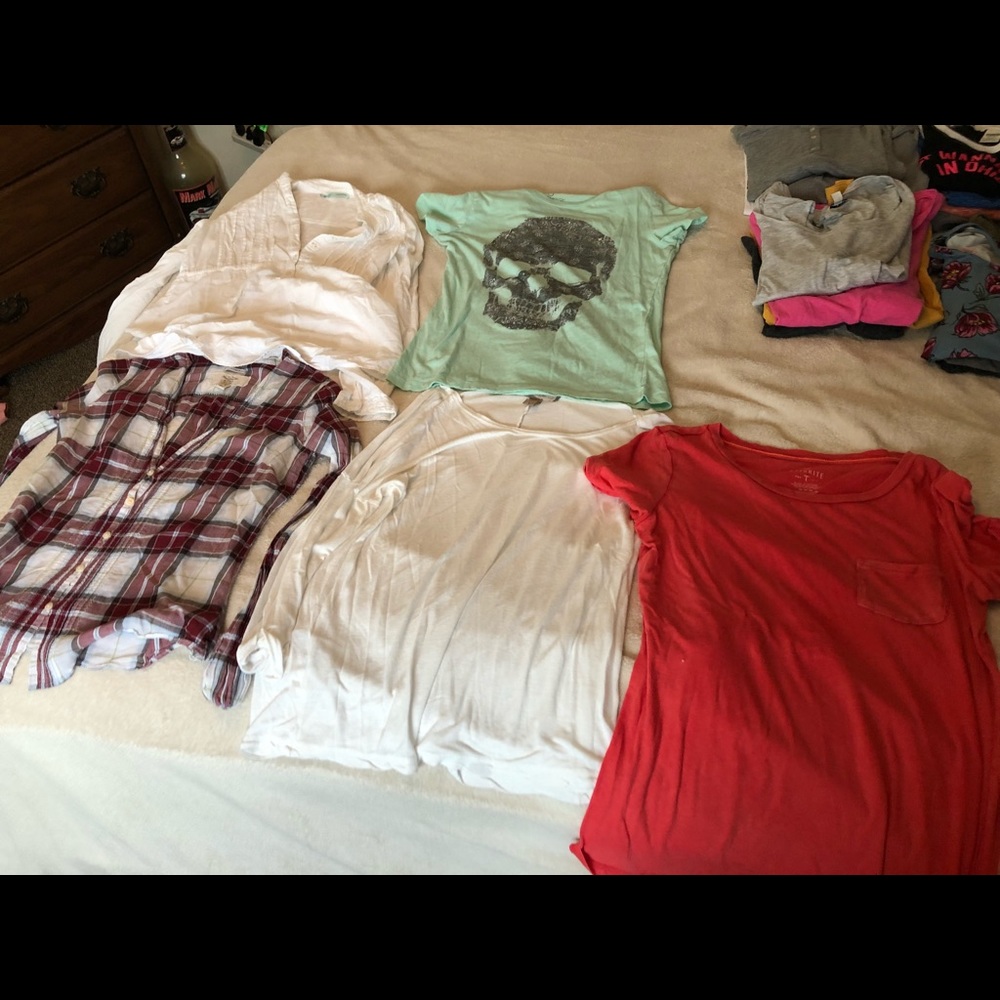 Name brand shirts!